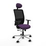 PIQUERAS Y CRESPO Silla de oficina Zulema con mecanismo Sincro/Traslack, Morado y Negro