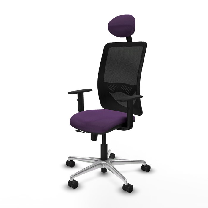 PIQUERAS Y CRESPO Silla de oficina Zulema con mecanismo Sincro/Traslack, Morado y Negro PIQUERAS Y CRESPO Silla de oficina Zulema con mecanismo Sincro/Traslack, Morado y Negro