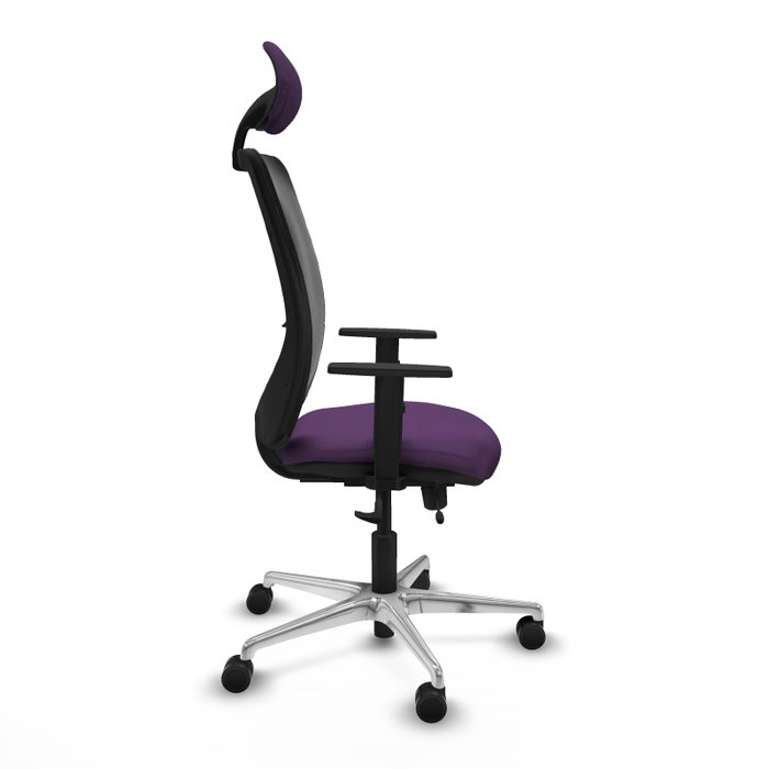 PIQUERAS Y CRESPO Silla de oficina Zulema con mecanismo Sincro/Traslack, Morado y Negro PIQUERAS Y CRESPO Silla de oficina Zulema con mecanismo Sincro/Traslack, Morado y Negro