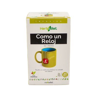 NOVADIET Herbodiet Infusión Como Un Reloj para Tránsito Intestinal - 20 Filtros NOVADIET Herbodiet Infusión Como Un Reloj para Tránsito Intestinal - 20 Filtros