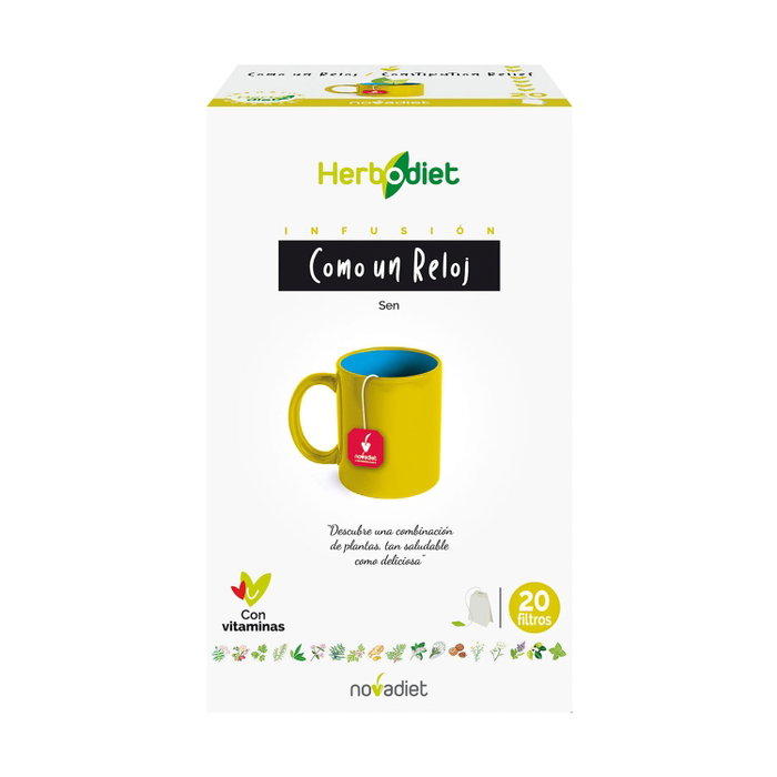 Nova Diet Herbodiet Como un reloj 20 bolsitas infusoras Nova Diet Herbodiet Como un reloj 20 bolsitas infusoras