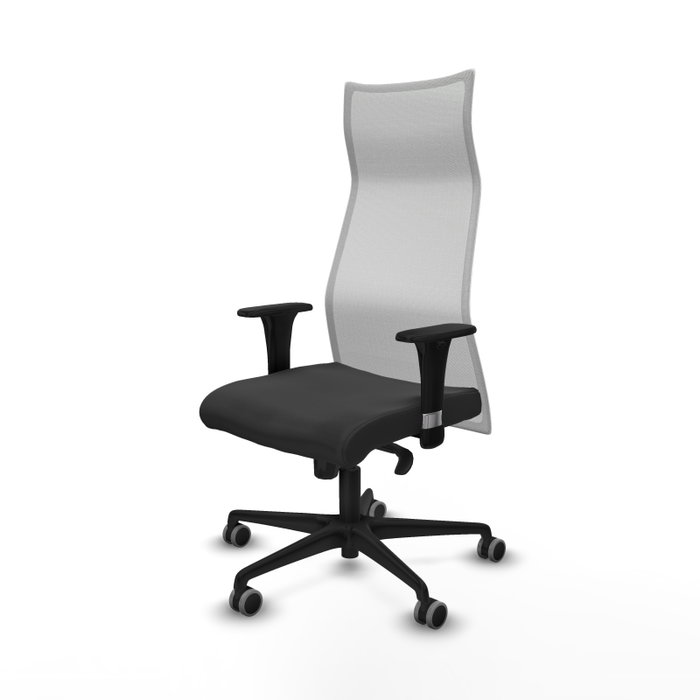 PIQUERAS Y CRESPO Sillón Albacete Mecanismo Sincro Gris oscuro y Blanco