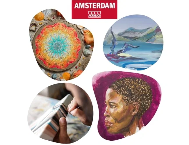 Amsterdam Pintura acrílica 6 colores surtidos pastel de 20 ml