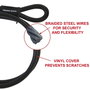 Master Lock Cable de Acero Trenzado con Extremos en Lazo 49EURD de 3 m