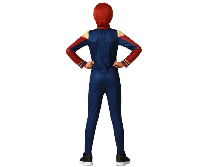 Disfraz Niño Spiderman / Hombre Araña, Traje de Superhéroe de Cómic Completo con Máscara para Carnaval, Talla 3-4 Años, Color Rojo, Poliéster