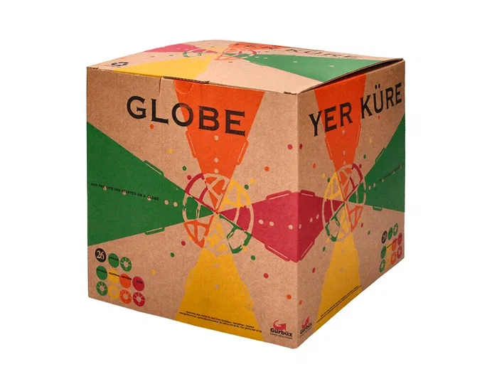 Liderpapel Globo terráqueo con luz físico y político de 20 cm de diámetro