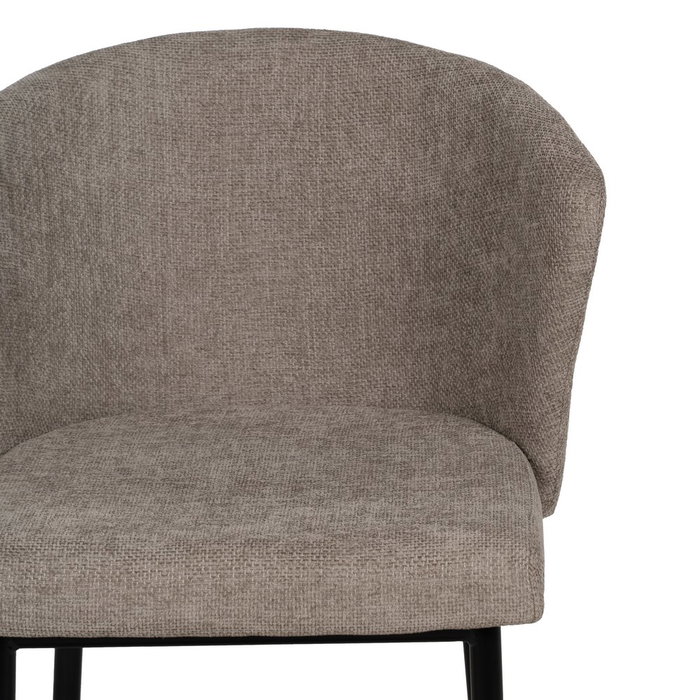 Silla Taupe Tejido-Metal Contract 52,50 X 55 X 80 cm (Set de 2) Silla Taupe Tejido-Metal Contract 52,50 X 55 X 80 cm (Set de 2)