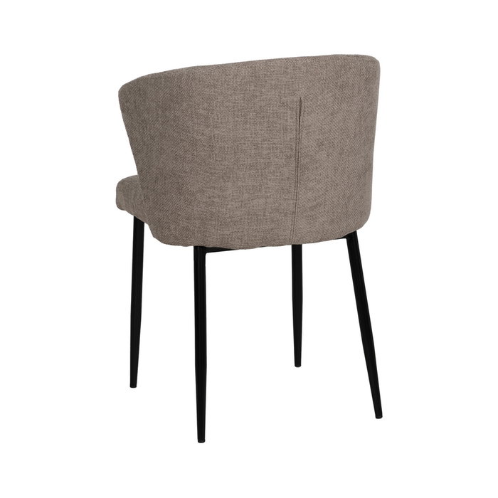 Silla Taupe Tejido-Metal Contract 52,50 X 55 X 80 cm (Set de 2) Silla Taupe Tejido-Metal Contract 52,50 X 55 X 80 cm (Set de 2)