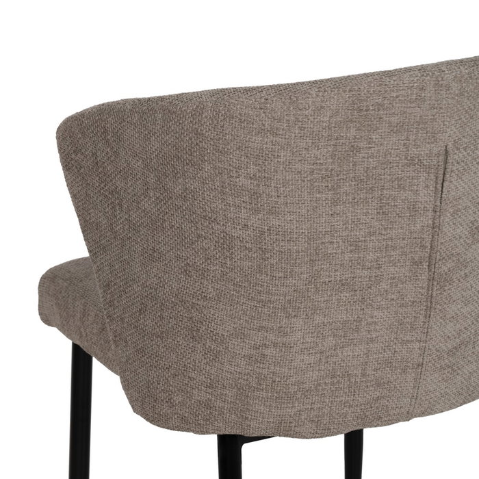 Silla Taupe Tejido-Metal Contract 52,50 X 55 X 80 cm (Set de 2) Silla Taupe Tejido-Metal Contract 52,50 X 55 X 80 cm (Set de 2)