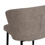 Silla Taupe Tejido-Metal Contract 52,50 X 55 X 80 cm (Set de 2)