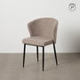 Silla Taupe Tejido-Metal Contract 52,50 X 55 X 80 cm (Set de 2)