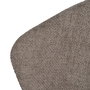 Silla Taupe Tejido-Metal Contract 52,50 X 55 X 80 cm (Set de 2)
