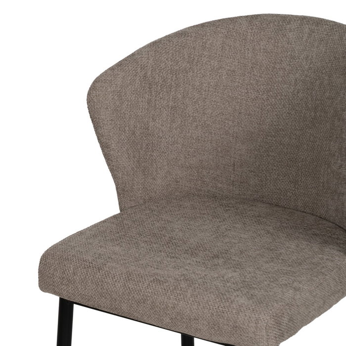 Silla Taupe Tejido-Metal Contract 52,50 X 55 X 80 cm (Set de 2) Silla Taupe Tejido-Metal Contract 52,50 X 55 X 80 cm (Set de 2)