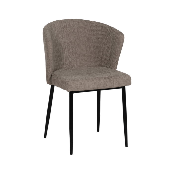Silla Taupe Tejido-Metal Contract 52,50 X 55 X 80 cm (Set de 2) Silla Taupe Tejido-Metal Contract 52,50 X 55 X 80 cm (Set de 2)