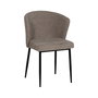 Silla Taupe Tejido-Metal Contract 52,50 X 55 X 80 cm (Set de 2)