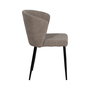 Silla Taupe Tejido-Metal Contract 52,50 X 55 X 80 cm (Set de 2)
