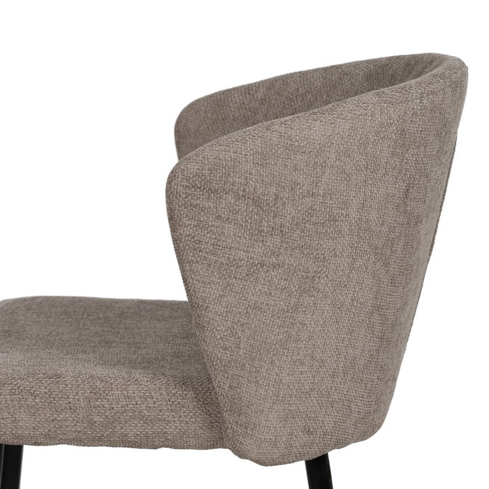 Silla Taupe Tejido-Metal Contract 52,50 X 55 X 80 cm (Set de 2) Silla Taupe Tejido-Metal Contract 52,50 X 55 X 80 cm (Set de 2)