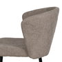 Silla Taupe Tejido-Metal Contract 52,50 X 55 X 80 cm (Set de 2)