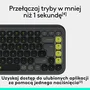 Logitech POP ICON Keys Teclado Inalámbrico Plano Grafito Layout Polaco