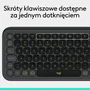 Logitech POP ICON Keys Teclado Inalámbrico Plano Grafito Layout Polaco