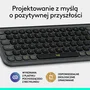 Logitech POP ICON Keys Teclado Inalámbrico Plano Grafito Layout Polaco