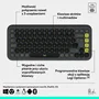 Logitech POP ICON Keys Teclado Inalámbrico Plano Grafito Layout Polaco