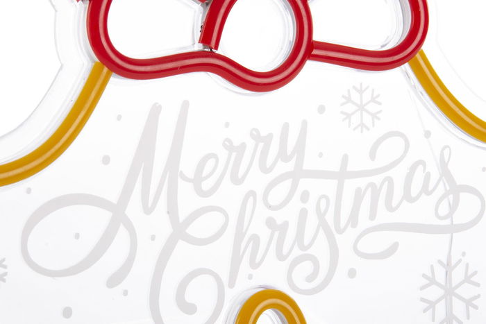 DKD Home Decor Decoración Luminosa Navidad Tradicional Amarilla 30 x 26.5 x 1.5 cm LED PP