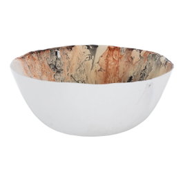Ixia Centro de Mesa Salmón de Cristal para Decoración 28 x 28 x 12 cm