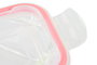 DKD Home Decor Recipiente de Cristal y PP 640ml Transparente/Rojo