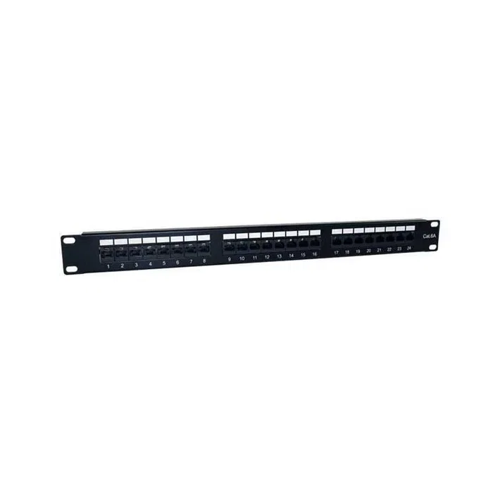 2LAN Patch Panel 19" Cat6a 24 Puertos UTP, Estándar Rack para Voz y Datos, Modelo ARAP19C6A24UTP