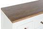 DKD Home Decor Cómoda Urban Blanco Marron 110x45x100 cm