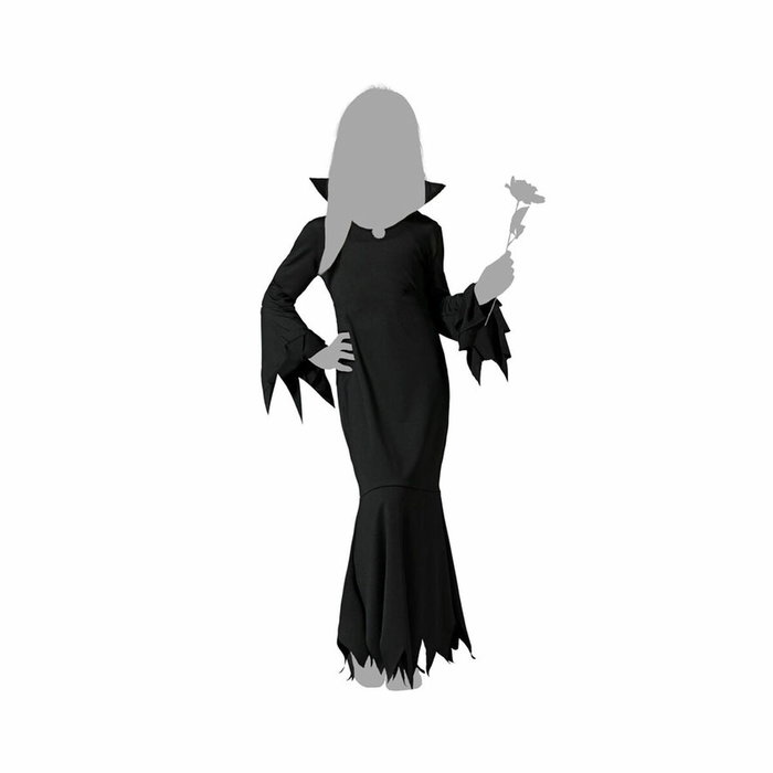Atosa Disfraz Vestido Negro Fantasma para Niña Infantil Atosa Disfraz Vestido Negro Fantasma para Niña Infantil