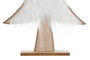 DKD Home Decor Figura de Árbol de Madera Natural y Blanco 22x6x37 cm