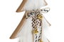 DKD Home Decor Figura de Árbol de Madera Natural y Blanco 22x6x37 cm
