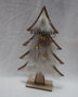 DKD Home Decor Figura de Árbol de Madera Natural y Blanco 22x6x37 cm