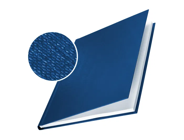 Leitz Tapa de Encuadernación Channel Rígida 73970035 Azul Lomo 28 mm Capacidad 280 Hojas Formato Din A4 Cartón