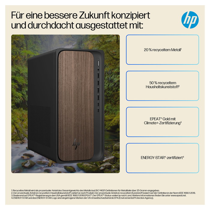 HP OmniDesk AI M03-0057ng Ordenador de Sobremesa All-in-One CPU AMD Ryzen 5 225 16 GB RAM 512 GB SSD Windows 11 Home Color Dark Wood