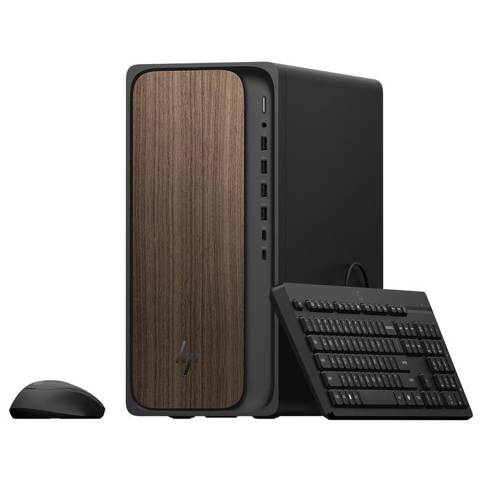 HP OmniDesk AI M03-0057ng Ordenador de Sobremesa All-in-One CPU AMD Ryzen 5 225 16 GB RAM 512 GB SSD Windows 11 Home Color Dark Wood