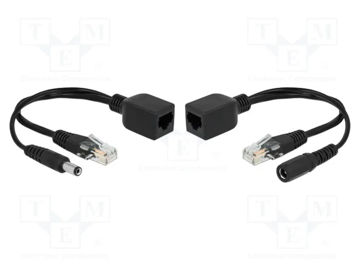 DeLOCK 66023 Adaptador pasivo PoE RJ45 DC 5,5 x 2,1 mm DeLOCK 66023 Adaptador pasivo PoE RJ45 DC 5,5 x 2,1 mm