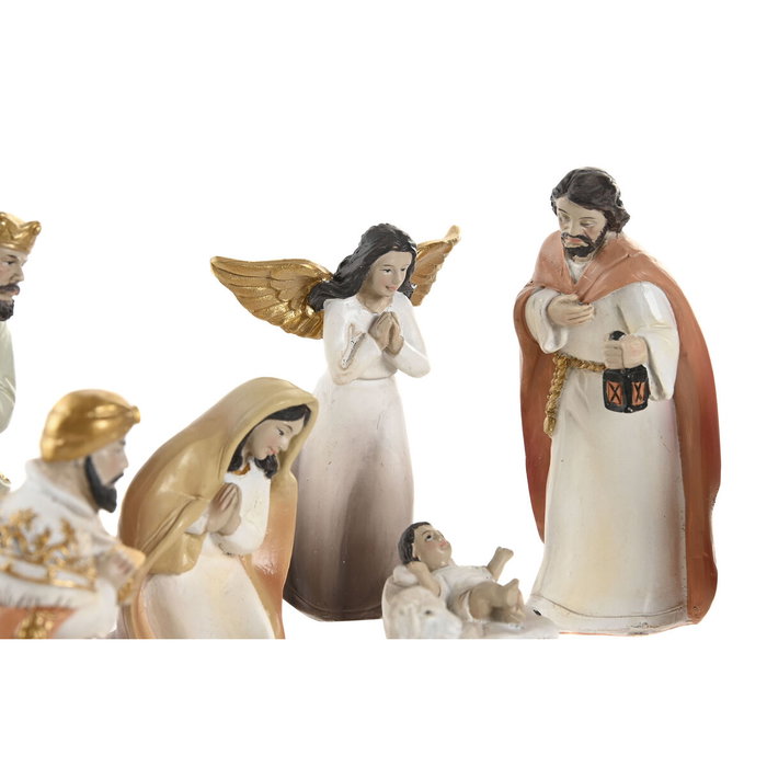 DKD Home Decor Set de Nacimiento de 11 Piezas en Resina Multicolor