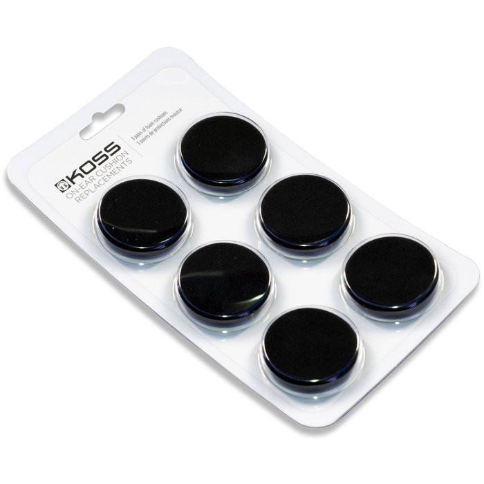 KOSS Set de 3 pares de almohadillas PortaPro Class en negro