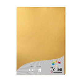 Papel Clairefontaine Pollen A4 210G 25H Oro