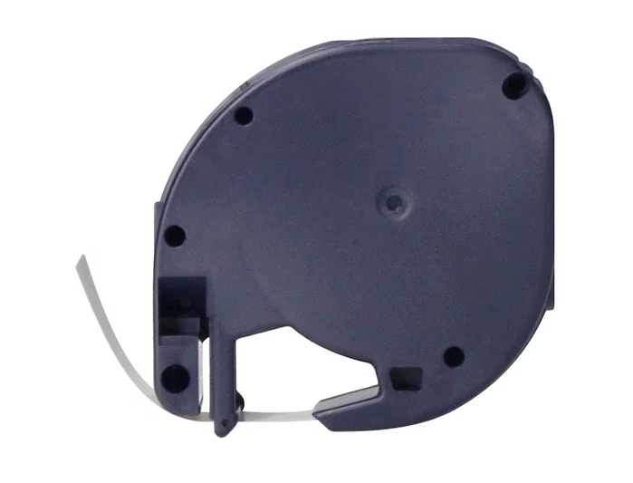 Q-connect Cinta Compatible para Rotuladora DYMO, 12 mm x 4 m, Negro-Ultra Azul, Consumible para Máquina LetraTag