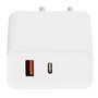 Be Mix Adaptador Enchufe USB Tipo C High Tech Carga Ultra Rápida Doble Puerto 9x3x5.5 cm