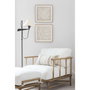 DKD Home Decor Set de 2 Cuadros de Cristal Abstractos 80x80 cm, Beige y Blanco