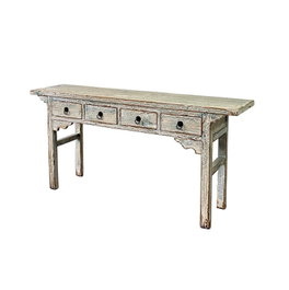 DKD Home Decor Consola Oriental Bicolor 178 x 85 x 38 cm Olmo Macizo