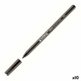 Edding Rotulador 1300 Negro Punta Redonda 2 mm (Set de 10)