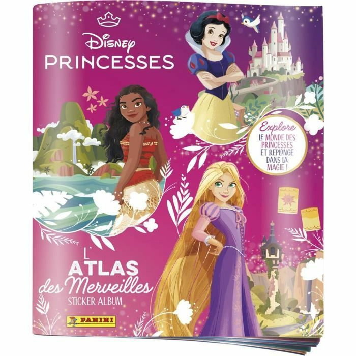 Panini Álbum Princesas Disney 2025 con 192 Pegatinas y Póster