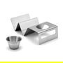 Inde Soporte para 2 Tacos con Salsera My Bar - 10 cm (ancho) x 5 cm (alto) x 20.3 cm (largo) (12 Unidades)