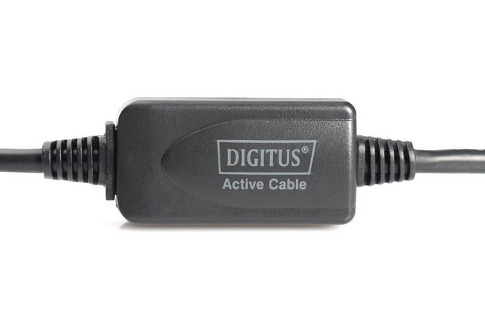 Digitus Cable Extensor Repetidor USB 2.0 Activo 10m A/M a A/F Negro
